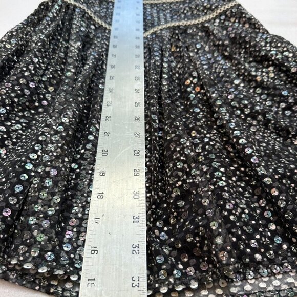 Maje Women's Long Sleeve Mini Dress Size 34/XS High Neck Sequin A-Line Orig $490 - Picture 8 of 16